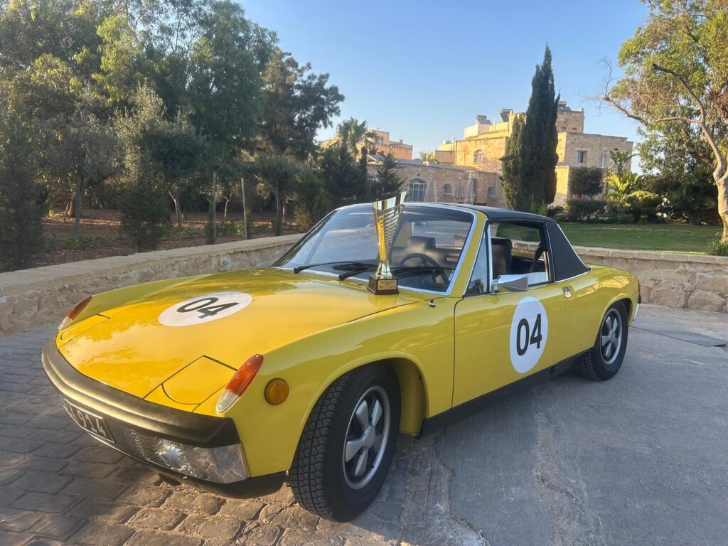 1969 Porche 914/6 winner of the 2024 Concours D Elegance Property Malta trophy